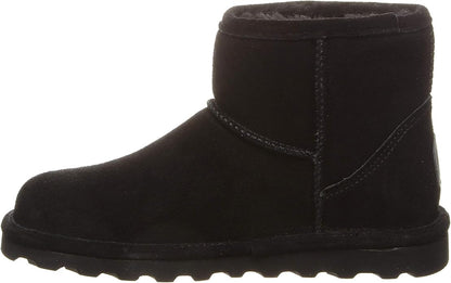 BEARPAW Alyssa 2130W Women's Comfortable Slip On Winter Ankle Boot, Rubber Sole (Like New)