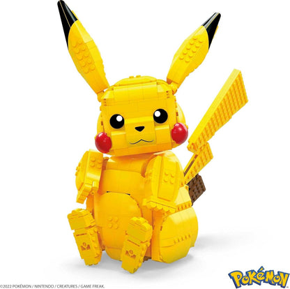 Mega Bloks FVK81 Pokemon Jumbo Pikachu Plastic Building Toy Set for Kid, 806 pcs (Like New)