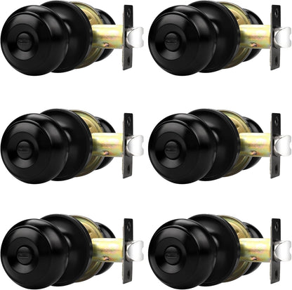 Probrico Interior Privacy Door Knobs with Round Ball for Bedroom/Bathroom (Like New)