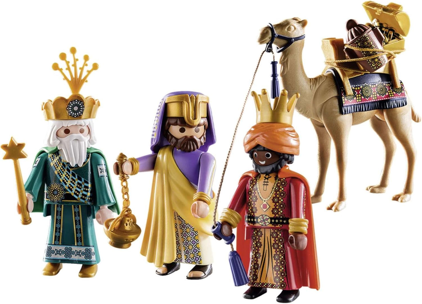 Playmobil 9497 Christmas Three Wise Kings Set with Camel and Accessories, 58pcs (Like New)