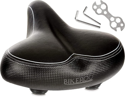Bikeroo Wide Cruiser Bicycles Saddle, Steel Spring and Elastomer Suspension (Like New, No Retail Box)
