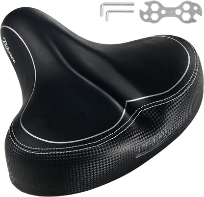 Bikeroo Oversized Rubber Bike Seat, Compatible with Peloton, Exercise - Black (Used)