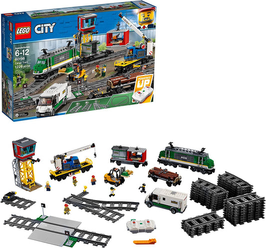 LEGO City Cargo Train Exclusive Remote Control Train Building Set, 1226 Pieces (Like New)