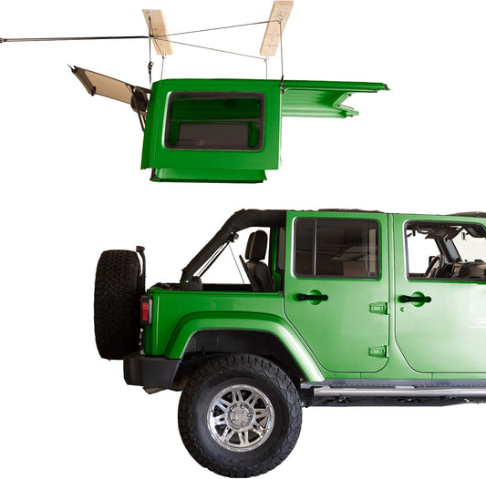 HARKEN 7803.16JEEP Hoist Kit Hardtop Storage with Anti-Drop System - Green (Like New)