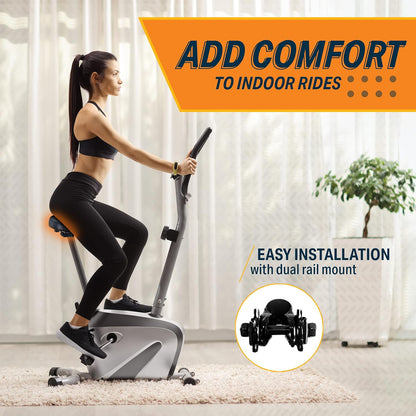 Bikeroo Extra Wide Replacement Saddle for Indoor and Outdoor Bicycles - Black (Used, No Retail Box)