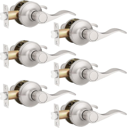 Probrico Interior Passage Modern Door Lock for Hallway/Closets, Adjustable Latch (Like New)