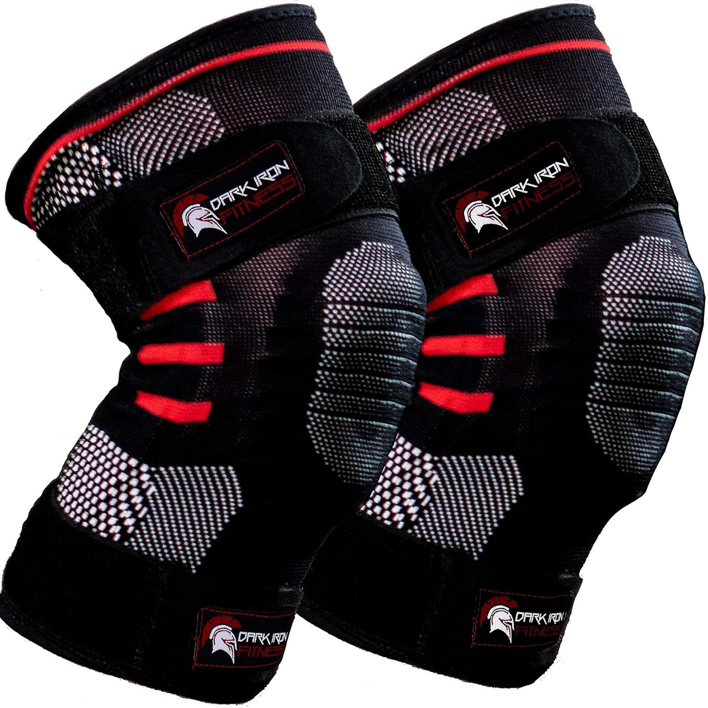 Dark Iron Fitness Mens and Womens Knee Brace Pair for Compression & Support (Used)