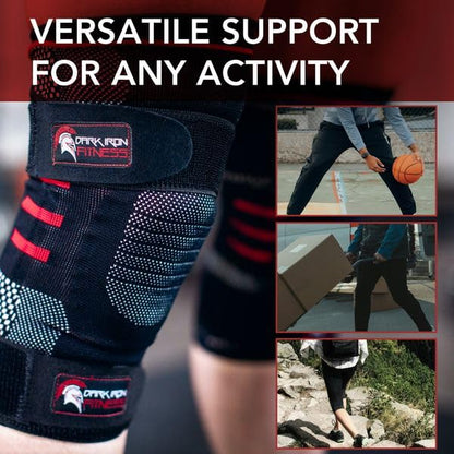 Dark Iron Fitness Mens and Womens Knee Brace Pair for Compression & Support (Used)