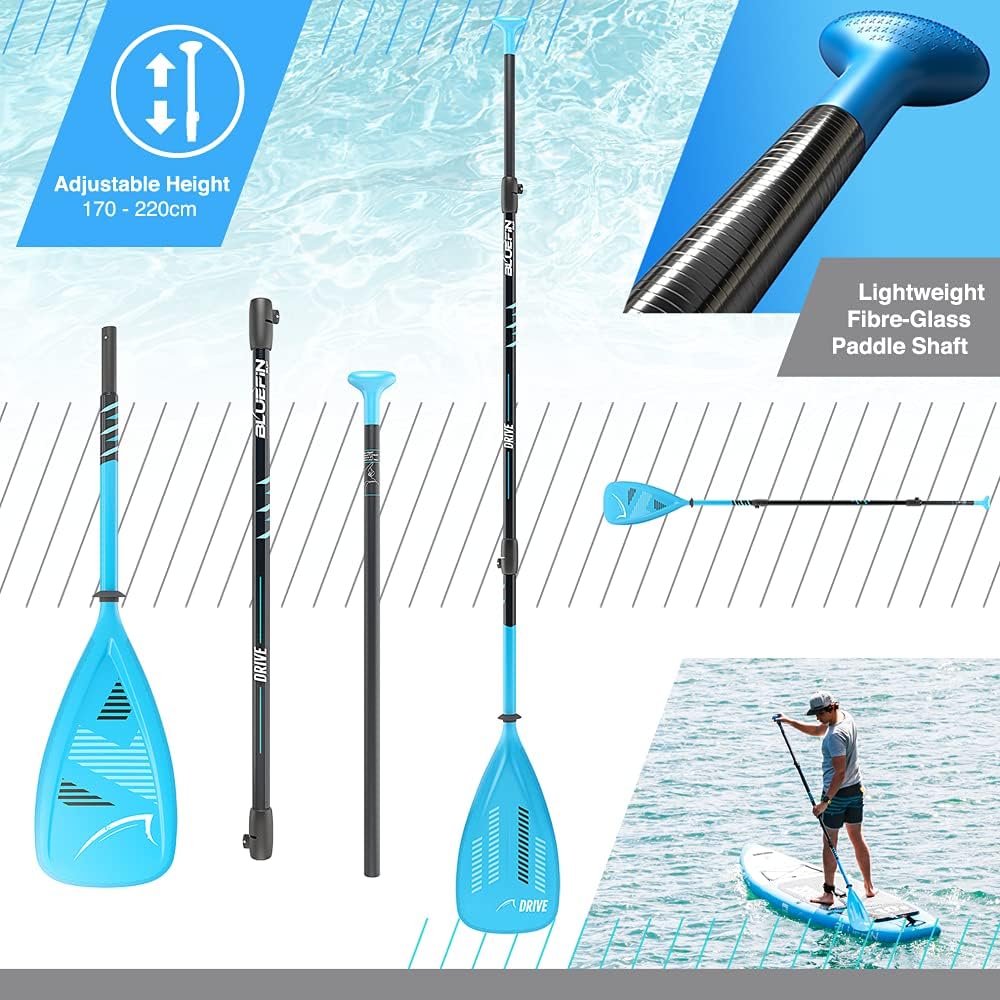 Bluefin Sprint 14' Touring/Race Inflatable Stand Up Paddle Board - Blue, 2019-23 (Like New)