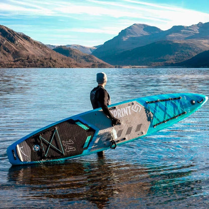 Bluefin Sprint 14' Touring/Race Inflatable Stand Up Paddle Board - Blue, 2019-23 (Like New)