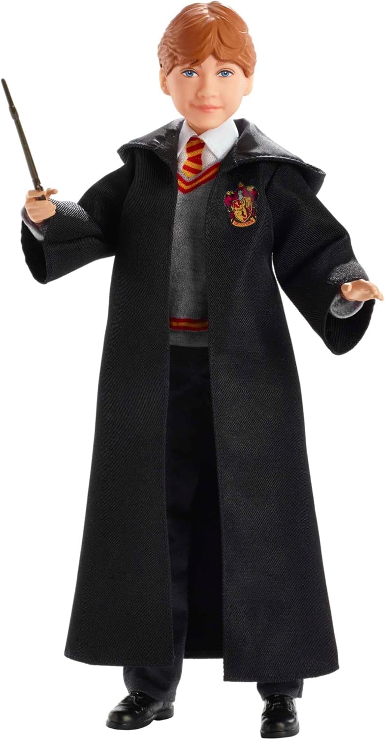 Mattel Harry Potter Ron Weasley Gryffindor Plastic Doll for Ages 6 Years and Up (Like New)