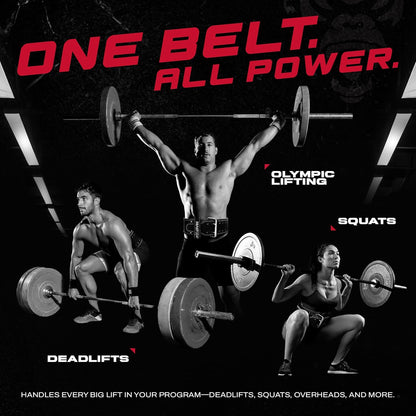 Beast Gear Durable Leather 10mm Weight Lifting Belt for Olympic Powerlifting (Like New, No Retail Box)