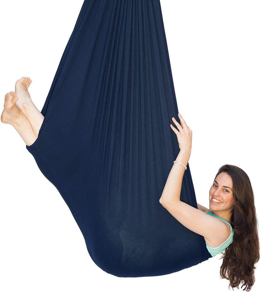 Quility Indoor Therapy Swing for Kids w/Special Needs|Lycra Snuggle Swing -Green (Like New)