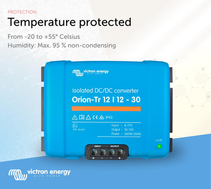 Victron Energy Orion-Tr DC to DC Converter for Dual Battery Systems, 12/12-Volt (Used, No Retail Box)