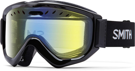 SMITH Optics OTG Winter Goggle for Snow Skiing, Black - Yellow Sensor Mirror (Like New)