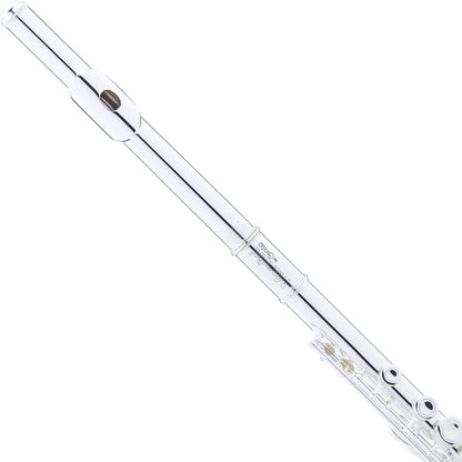 Mendini 16-Key Open Hole C Flute For Beginners with a Case & Stand - Silver- (Used)