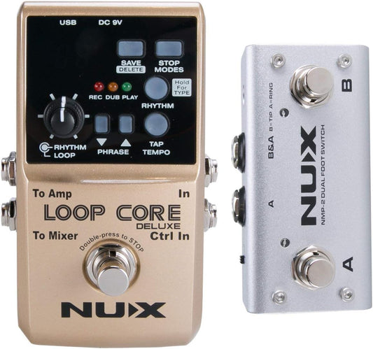 NUX Loop Core Deluxe 24-Bit High-Resolution Audio 8 hour Loop Time Guitar Looper (Used)