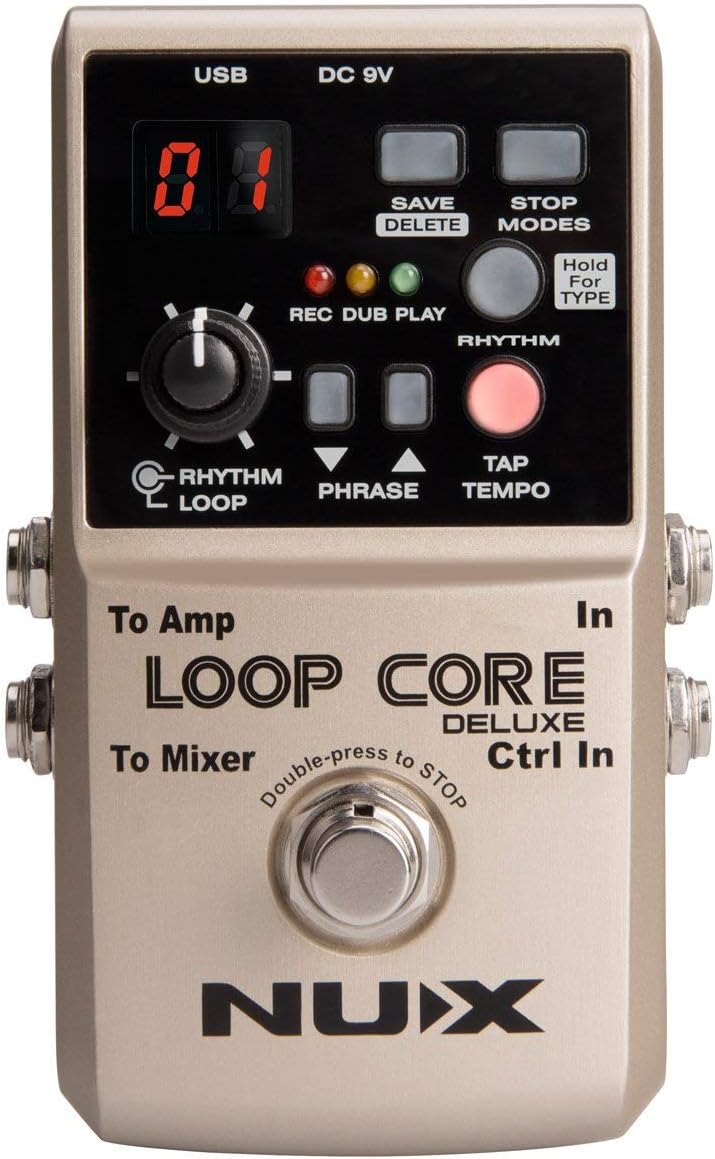 NUX Loop Core Deluxe 24-Bit High-Resolution Audio 8 hour Loop Time Guitar Looper (Used)