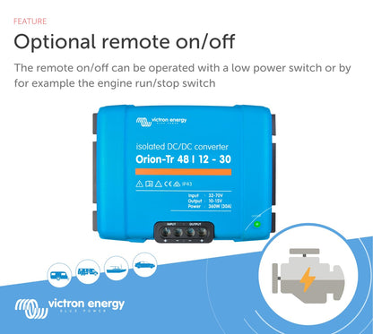 Victron Energy 48/12-Volt Orion-Tr DC to DC Converter for Dual Battery System (Like New)