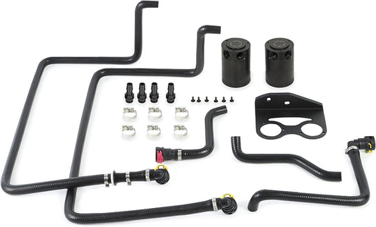 Mishimoto Black Baffled Oil Catch Can For 2015-2017 Ford F-150 2.7L EcoBoost (Like New)