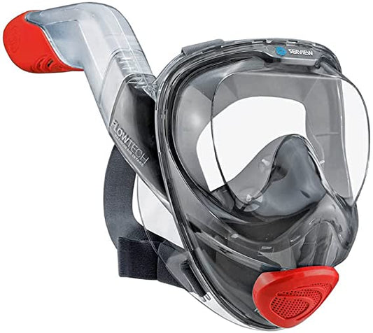WildHorn Outfitters Seaview 180? V2 Full Face swimming Snorkel Mask,Small,Sunset (Used)