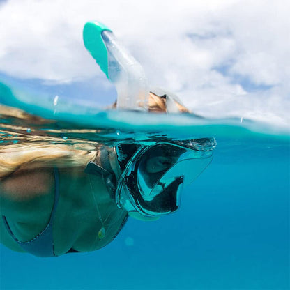 WildHorn Outfitters Seaview 180� V2 Full Face Panoramic Snorkel Mask Medium (Used)