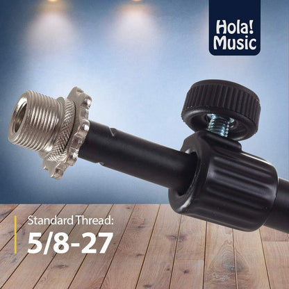 Hola! Music Mic Stand w/Adjustable Height, Low Profile (Kick Drum) (Like New)