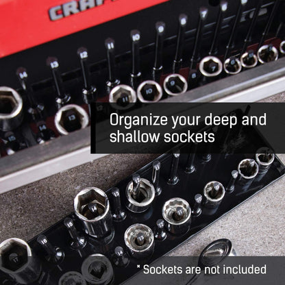 B&C Home Goods Veqotya Metric Metal Tray Socket Holder for Mechanics, 6-Pieces (Used)