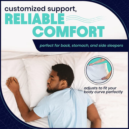 EnerPlex Memory Foam Pillows, Adjustable, CertiPUR-US Certified King - Pack of 1 (New)