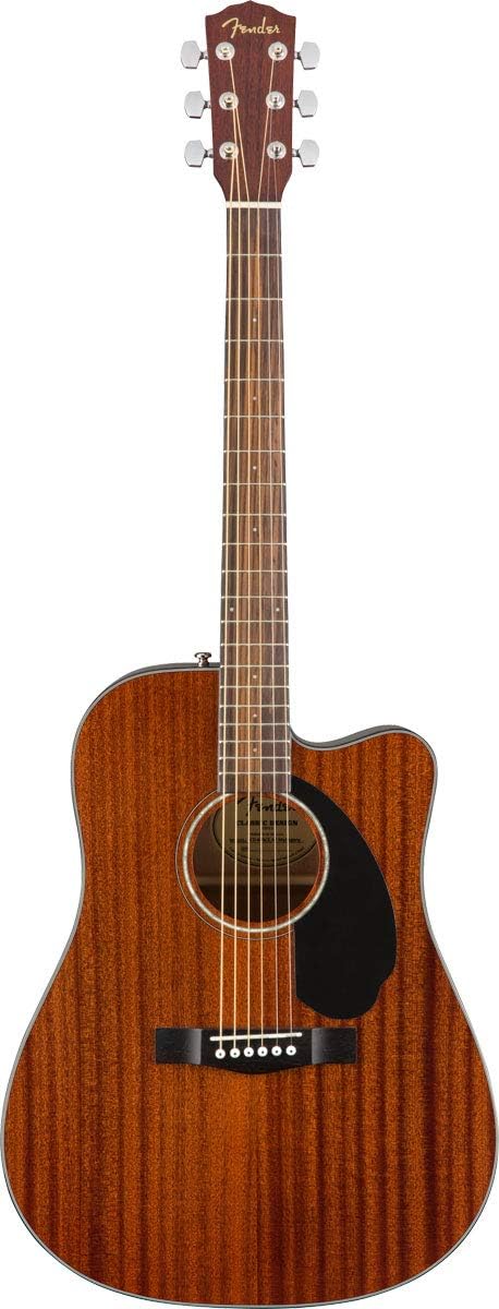 Fender CD-60SCE Dreadnought Cutaway Hard Tail Acoustic Electric Guitar, 6-String (Used)