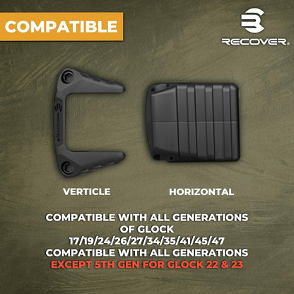 Recover Tactical Slide Rack Assist Compatible with Most Glock Models - Black (Like New)