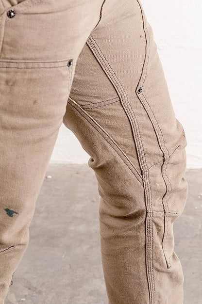 Dovetail Workwear Britt Utility Women's Cargo Pant, Natural Canvas, 8 Extra Long (Like New)
