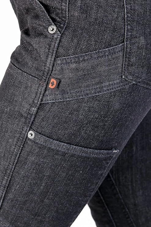 Dovetail Workwear Women's Maven Slim Cargo Pants, Heathered Black Denim, 6 Short (Used, No Retail Box)