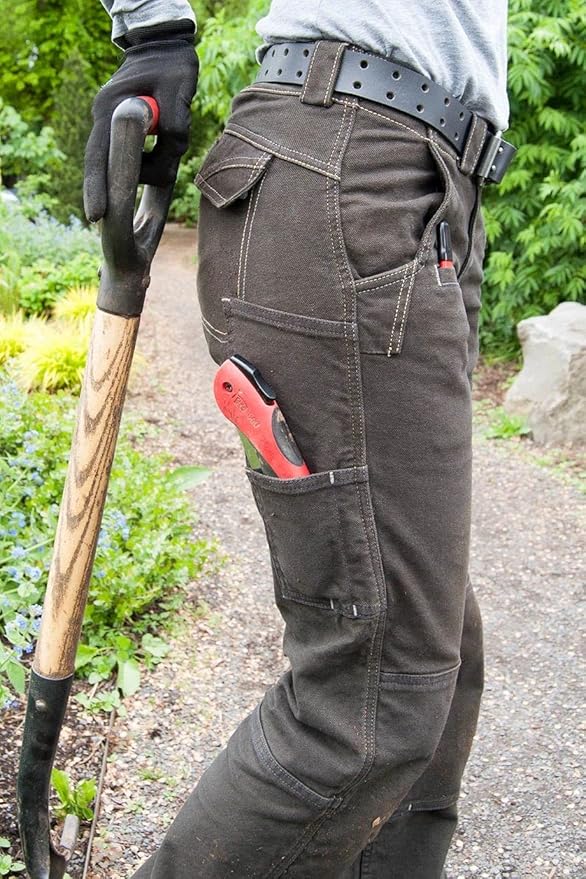 Dovetail Workwear Day Construct Cargo Pants for Women, Brown Canvas - Size 14 (Like New)