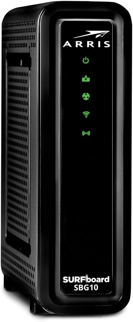 ARRIS Surfboard CommScope Dual-Band Cable Modem for Comcast Xfinity, 20 Volts (Used, No Retail Box)