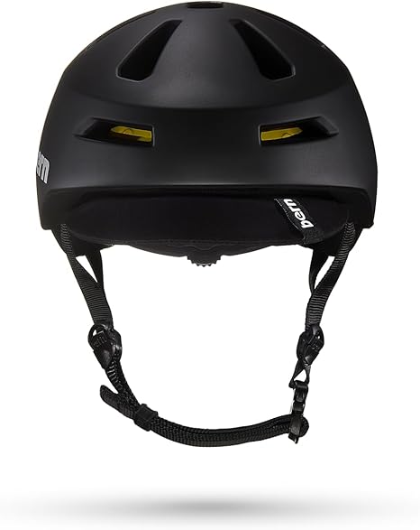 BERN Brentwood 2.0 Comfort Cycling Helmet for Adult, Matte Black w/Visor, Medium (Like New)