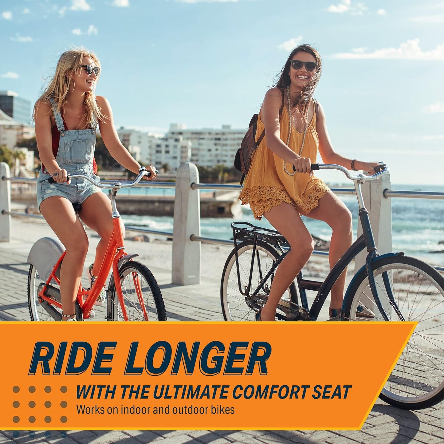 Bikeroo Extra Wide Replacement Saddle Fits Bicycle for Indoor and Outdoor (Like New, No Retail Box)