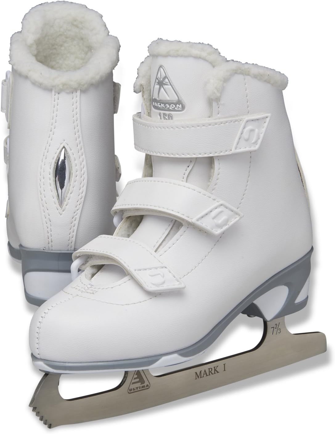 Jackson Ultima Finesse JS164 Tots Girls Beginner Figure Skates w/ Strap Closure (Like New)