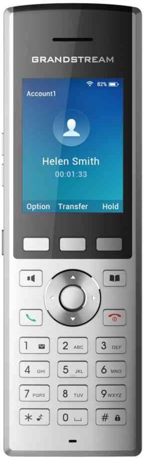 Grandstream WP820 Portable Wi-Fi Phone Voip Phone Roaming Rechargeable 1500Mah (Used)