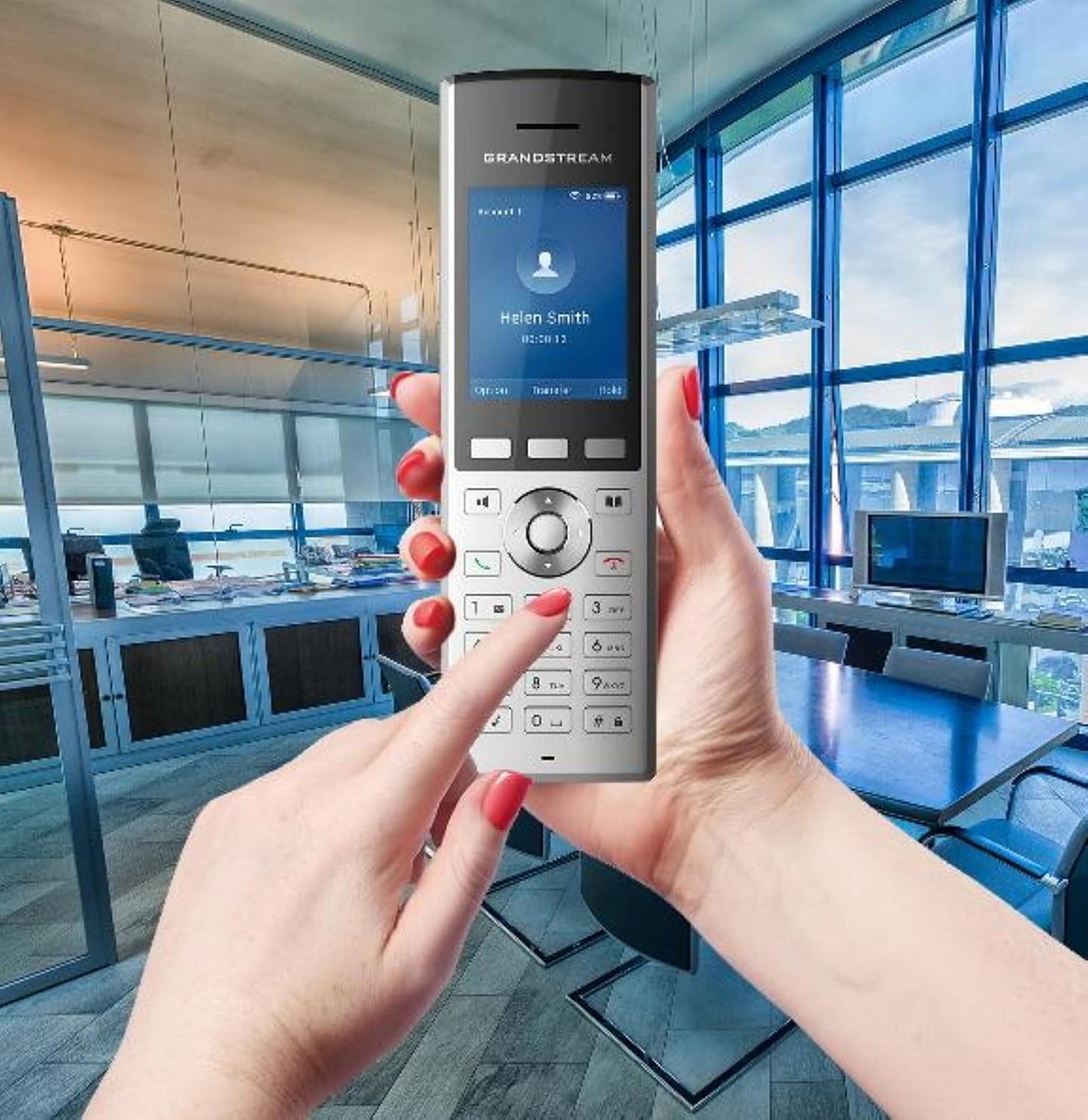 Grandstream WP820 Portable Wi-Fi Phone Voip Phone Roaming Rechargeable 1500Mah (Used)