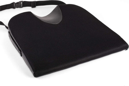 VivaLife Gel Memory Foam Office Chair/Car Seat Cushion, Non-Slip Bottom - Black (Like New, No Retail Box)