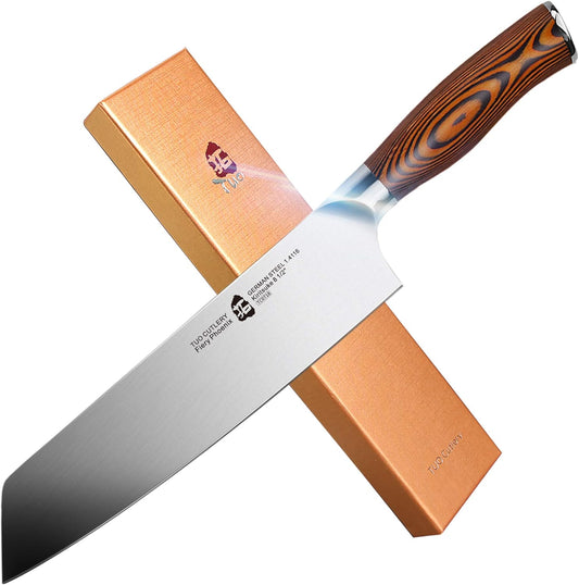 TUO TC0718 8.5" Kiritsuke Chinese Chef Knife, Fiery Phoenix Series (New)