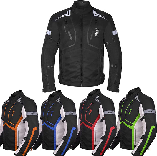 HWK Motorcycle Jacket for Men & Women Scorpion w/Cordura Fabric, S - All-black- (Used)