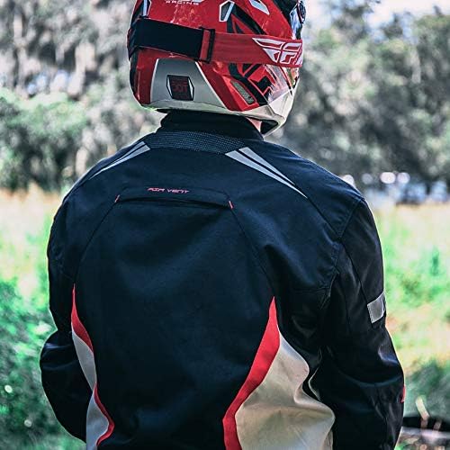 HWK Motorcycle Jacket for Men & Women Scorpion with Cordura Fabric, Large - Red- (Like New)