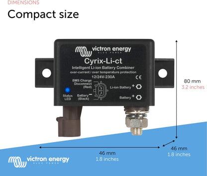 Victron Cyrix-Li-ct 12/24-Volt 230A Battery Combiner Relay Li-ion Smart Isolator (Used)