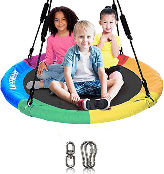 LAEGENDARY Saucer Swing for Kids and Adults - 40 Inch Round Tree Swing, Outdoor (Like New)