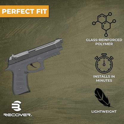 Recover Tactical BC2 Grip & Rail System Beretta 92/M9 Polymer � Phantom Grey (Like New)