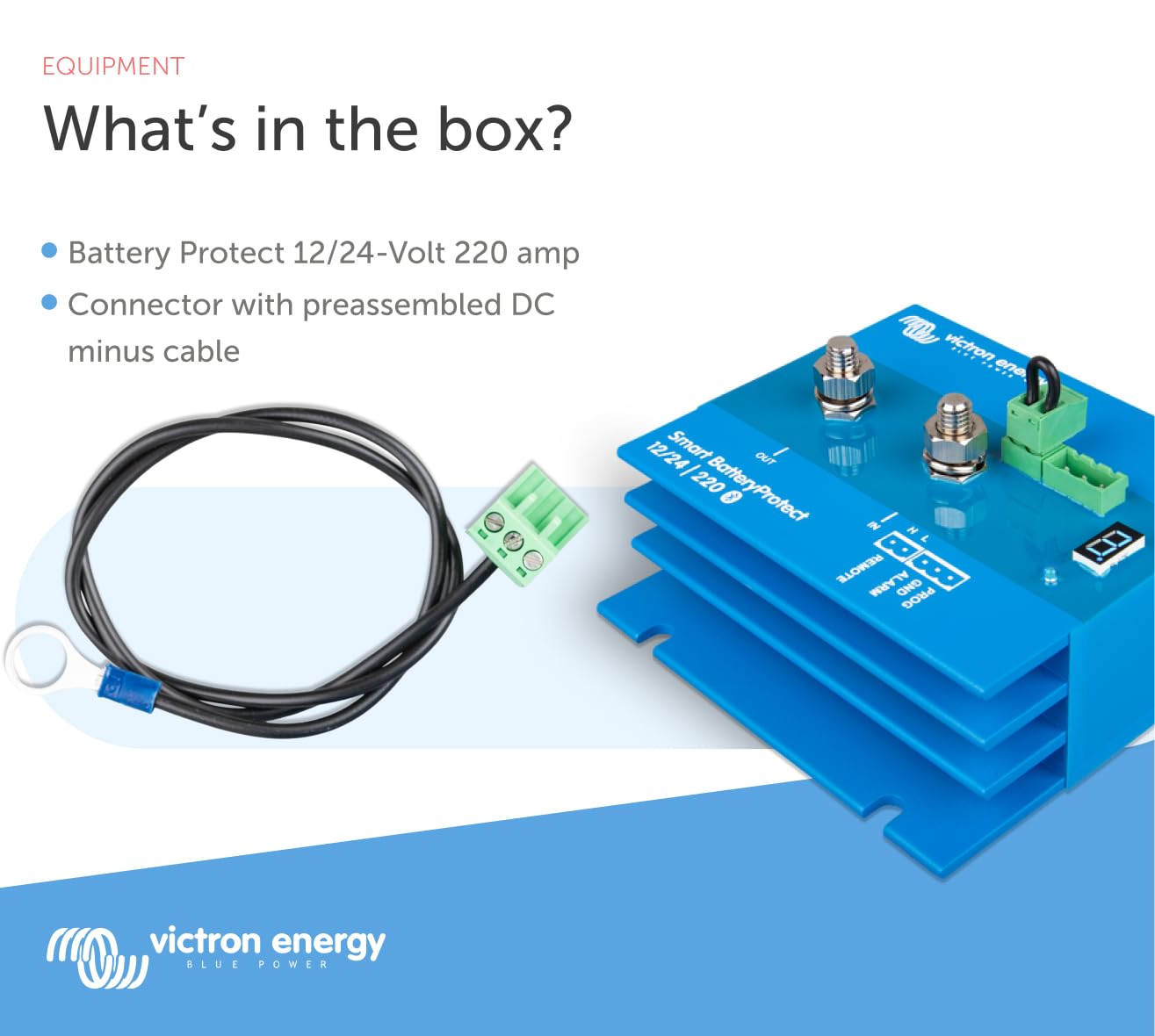 Victron Energy High-Performance Smart BatteryProtect - 12/24-Volt 220 amp, Blue (Used, No Retail Box)