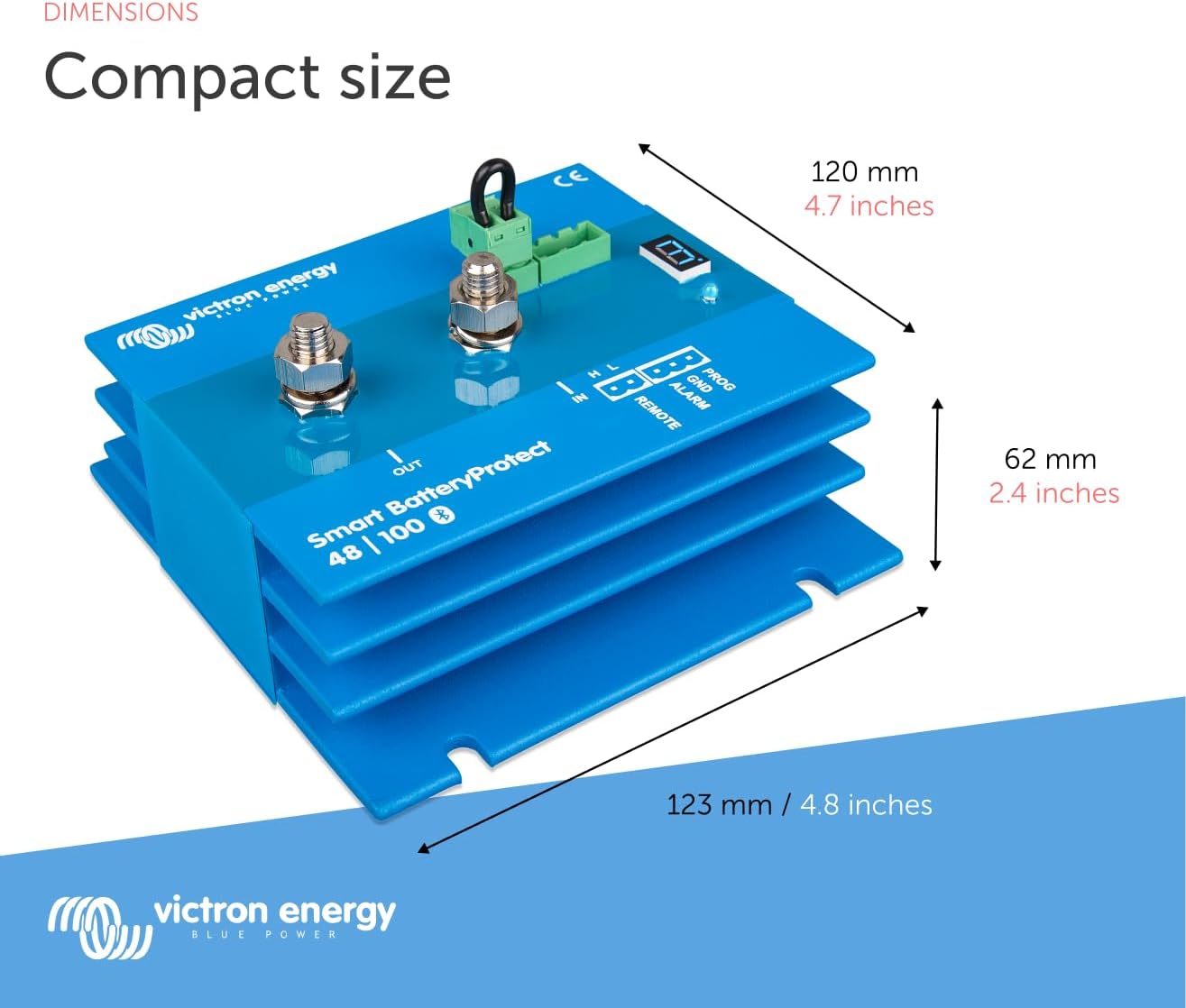 Victron Energy Smart Batteryprotect With Built-In Bluetooth, 48 Volts, Blue (Used)