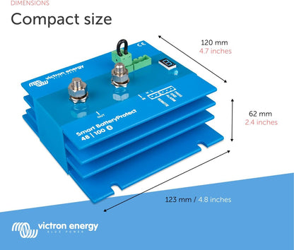 Victron Energy Smart Batteryprotect With Built-In Bluetooth, 48 Volts, Blue (Used)